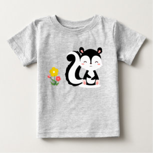 T-shirt Pour Bébé Moufette Mignonne