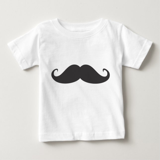 T-shirt Pour Bébé Moustache (Devant)