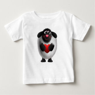 T-shirt Pour Bébé Mouton avec coeur