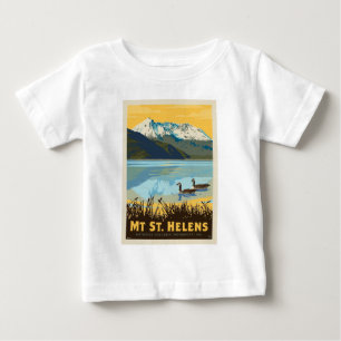 T-shirt Pour Bébé Mt St. Helens   Washington