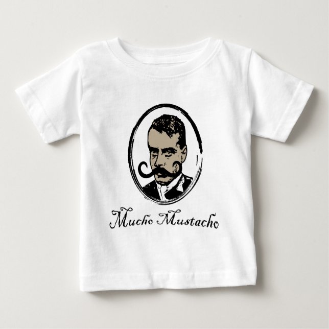 T-shirt Pour Bébé Mucho Mustacho - Zapata (Devant)