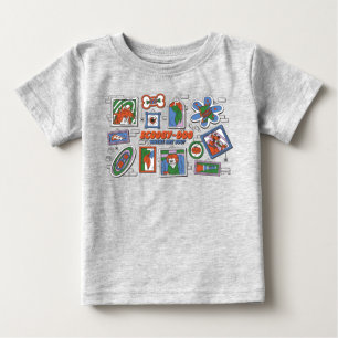 T-shirt Pour Bébé Mur de cadres photo d'Halloween de Scooby-Doo