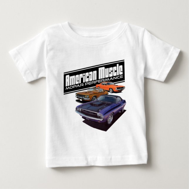 T-shirt Pour Bébé Muscle de Mopar d'Américain (Devant)