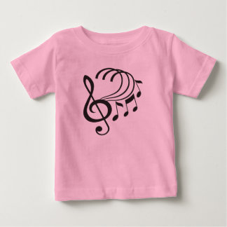 T-shirt Pour Bébé Music Notes Ruffle Tutu
