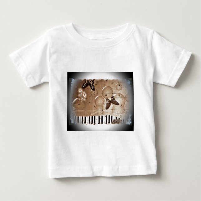 T-shirt Pour Bébé Musique (Devant)