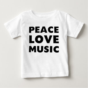 T-shirt Pour Bébé Musique d'amour de paix