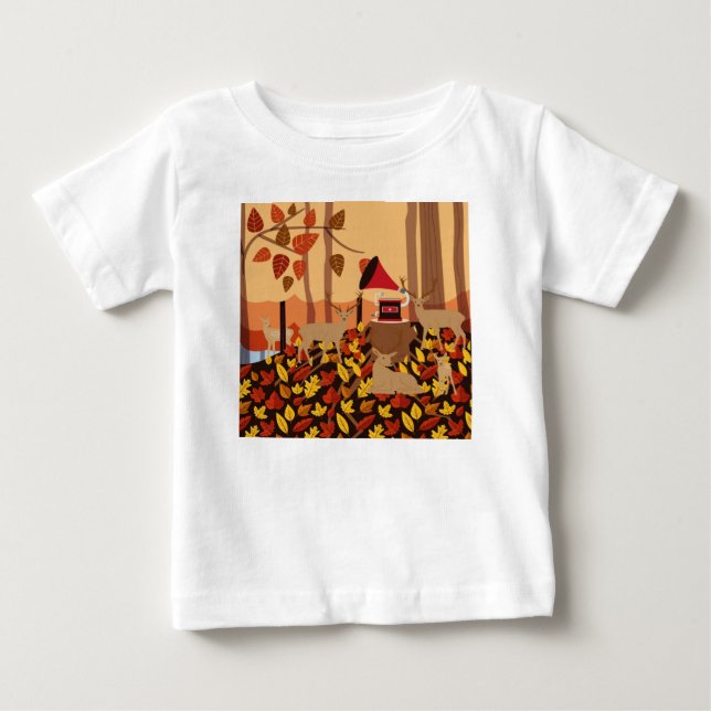 T-shirt Pour Bébé Musique dans les bois (Devant)