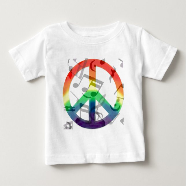 T-shirt Pour Bébé Musique de paix_ (Devant)