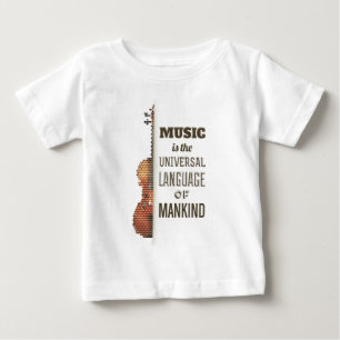 T-shirt Pour Bébé Musique la pièce en t de ruche de la langue