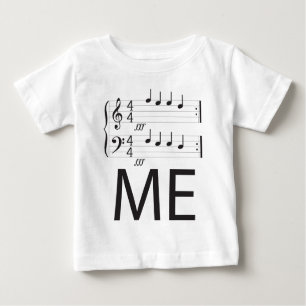 T-shirt Pour Bébé Musique Nourrisson Long Manche, Nourris-moi !