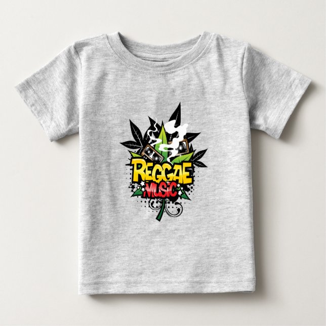 T-shirt Pour Bébé Musique reggae (Devant)