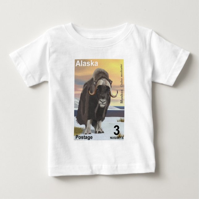 T-shirt Pour Bébé Muskox (Devant)