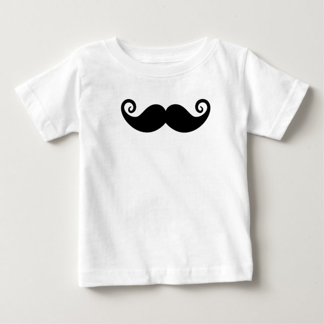 T-shirt Pour Bébé Mustache Mania (Devant)