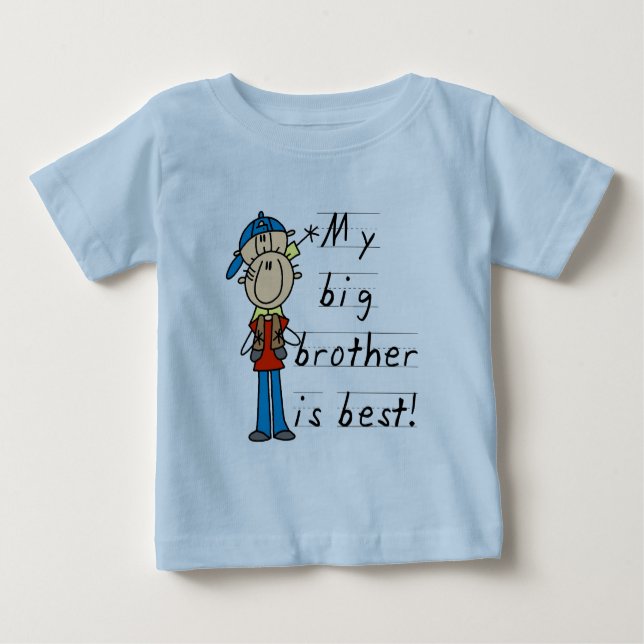 T-shirt Pour Bébé My Big Brother est les meilleurs tee-shirts et cad (Devant)