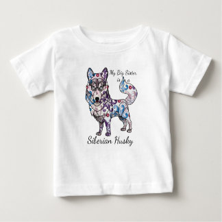 T-shirt Pour Bébé My Big Sister est un bodysuit sibérien Husky