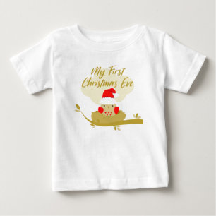 T-shirt Pour Bébé My First Carte de voeux Eve