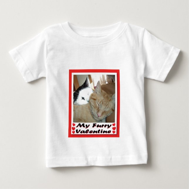 T-shirt Pour Bébé My Furry Valentine (Devant)