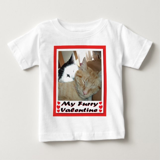 T-shirt Pour Bébé My Furry Valentine (Devant)