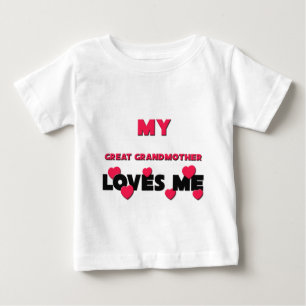 T-shirt Pour Bébé My Great Grandmother Loves Me