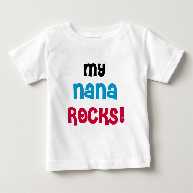 T-shirt Pour Bébé My Nana Rocks (Devant)