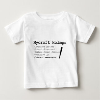 T-shirt Pour Bébé Mycroft noir