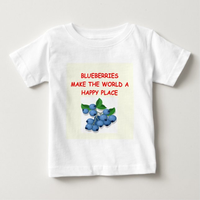 T-shirt Pour Bébé myrtilles (Devant)