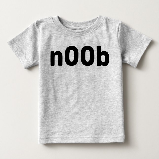 T-shirt Pour Bébé n00b nouveau-né (Devant)