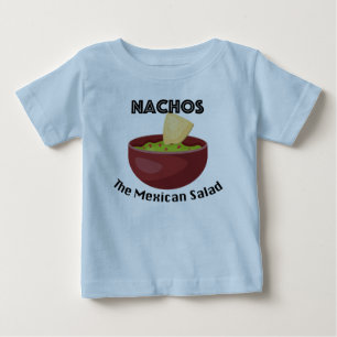T-shirt Pour Bébé Nachos, The Mexican Salad - Baby Fine Jersey T-Shi