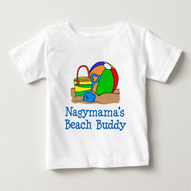 T-shirt Pour Bébé Nagymama Beach Buddy (Devant)