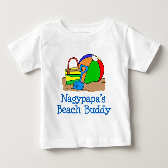 T-shirt Pour Bébé Nagypapa Beach Buddy (Devant)