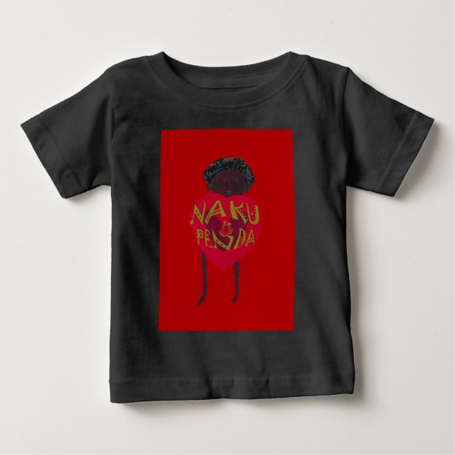 T-shirt Pour Bébé Nakupenda Sana Impression d'art Création swahili (Devant)