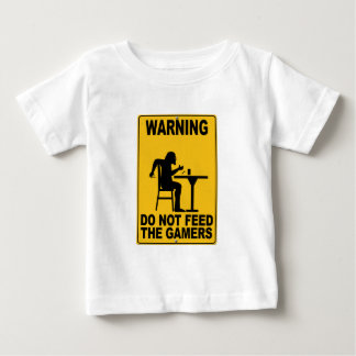T-shirt Pour Bébé N'alimentez pas les Gamers