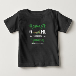 T-shirt Pour Bébé Namaste Maison Avec Mon Iguana Drôle Iguana Iguana