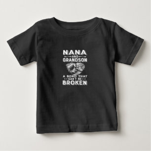 T-shirt Pour Bébé Nana Et Grand-Fils Ont Une Obligation Qui Ne Peut 