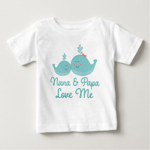 T-shirt Pour Bébé Nana et Papa Love Me Don