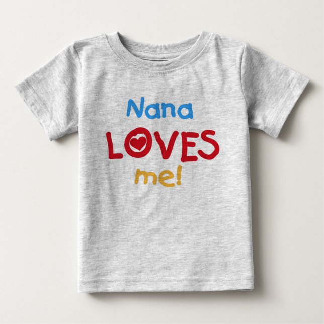 T-shirt Pour Bébé Nana M'Aime (Devant)