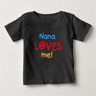 T-shirt Pour Bébé Nana m'aime