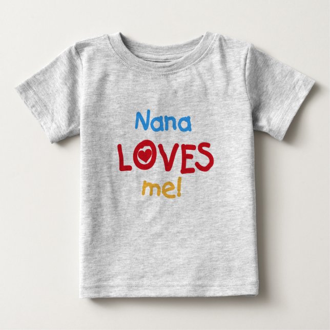 T-shirt Pour Bébé Nana M'Aime (Devant)