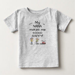 T-shirt Pour Bébé Nana me fait Sooo T-shirt heureux de bébé