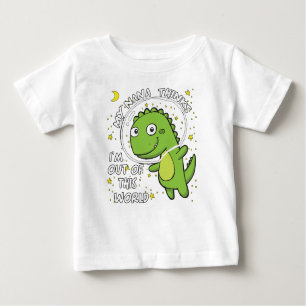 T-shirt Pour Bébé Nana pense que je suis hors de ce monde