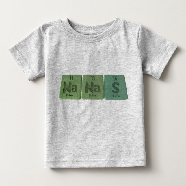 T-shirt Pour Bébé Nanas-Na-Na-S-Sodium-Sodium-Sulfur.png (Devant)