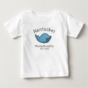 T-shirt Pour Bébé Nantucket Blue Whale Baby