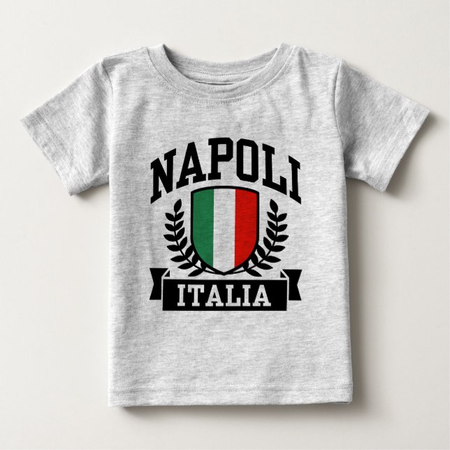 T-shirt Pour Bébé Napoli Italia (Devant)