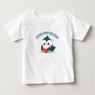 T-shirt Pour Bébé N'arrêtez jamais de lire des enfants motivants