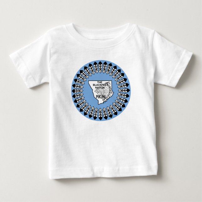 T-shirt Pour Bébé Nation Blackfoot (Devant)