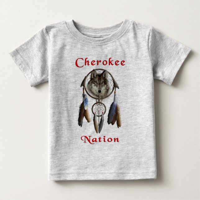 T-shirt Pour Bébé Nation cherokee (Devant)