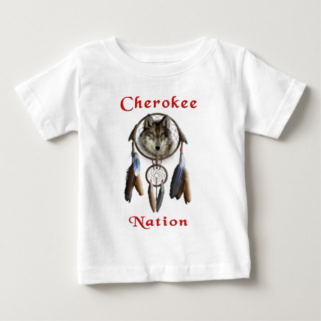 T-shirt Pour Bébé Nation cherokee (Devant)