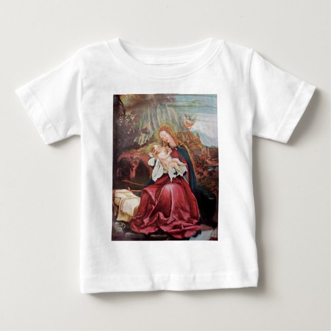 T-SHIRT POUR BÉBÉ NATIVITÉ AVEC ANGELS - MAGIE DE NOËL (Devant)