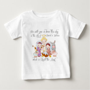 T-shirt Pour Bébé Nativité de Jésus de bébé