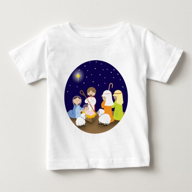 T-shirt Pour Bébé Nativité du Seigneur (Devant)